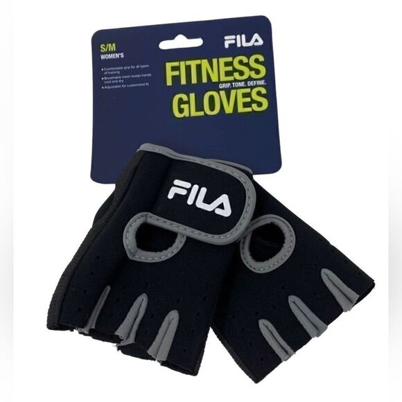 Fila Women’s Workout Cycling Peleton Spinning Fingerless Gloves S/M New - Picture 1 of 7